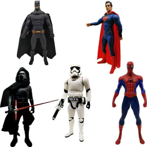 Hasbro Avengers Spiderman League Super Hero Figurine Anime Dolls Toys PVC Action Figure Model Toy Kids Gift