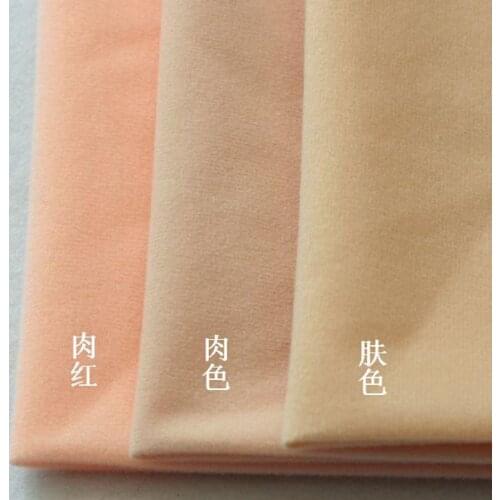 Free shipping Doll Skin Fleece Fabric Tissue Solid Color Plush Cloth for Sewing Patchwork Quilting Flesh Tissue 50*150cm