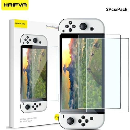 10PCS/Lot For Switch OLED Screen Protector 9H HD Tempered Glass Film For Nintendo Switch OLED Game Accessories