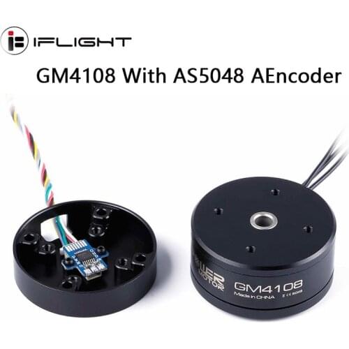 IFlight iPower GM4108 With AS5048 AEncoder Brushless Gimbal Motor for Applicable camera Stabilization 600-1200grams 5N/7N/GH2