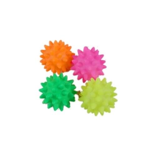 Sound Toys Safe Non-toxic High-quality Small Thorn Ball Dog Unisex Squeeze-sounding Dabbling Toy Latex 2021