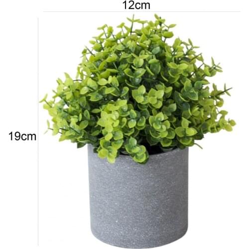 Artificial Plant Pot Grass Desktop Decoration Plastic Wedding Parties Decorative Simulation Bonsai for Garden