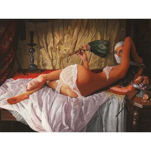 JMINE Div 5D Peacock masked naked Woman Full Diamond Painting cross stitch kits art Portrait 3D paint by diamonds