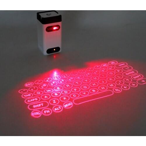 Laser Projection Keyboard Bluetooth Wireless 3D Infrared Light Sense Notebook Keyboard