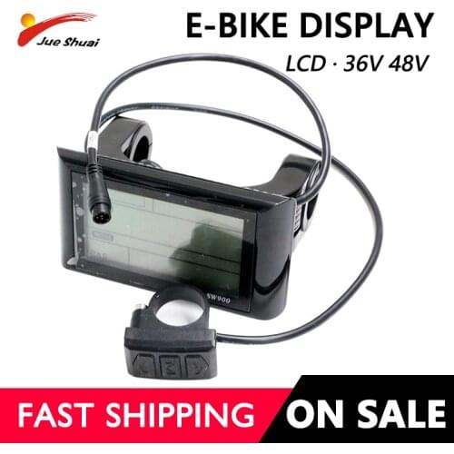 Electric Bicycle Computer E-Bike 36V/48V LCD Display Speedometer Mount Bike Edge Odometer Sensor Meter Watch Monitor Waterproof