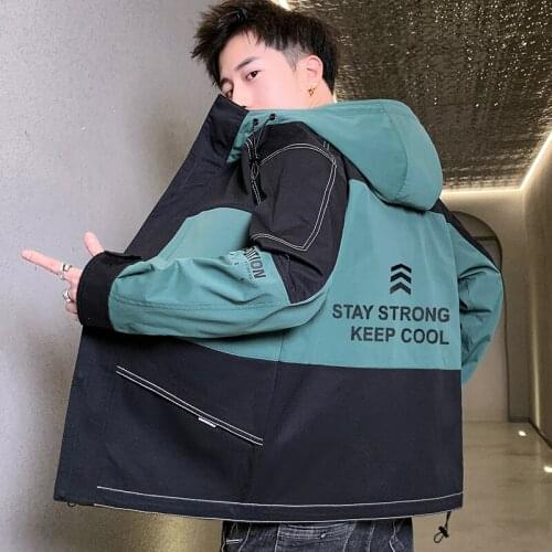 2021 Spring Autumn New Clothes Men Jacket Outwear Hooded Coat Slim Mens Hip Hop Fashion Printed Jacket Streetwear Plus Size 3XL