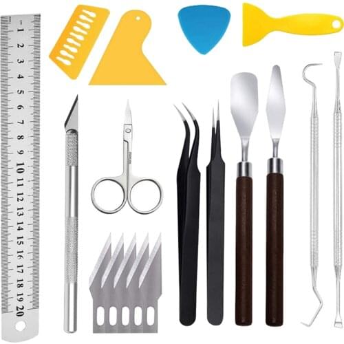 18Pcs Craft Vinyl Weeding Tools Set Basic Vinyl Tool for Cricut Cameos Lettering