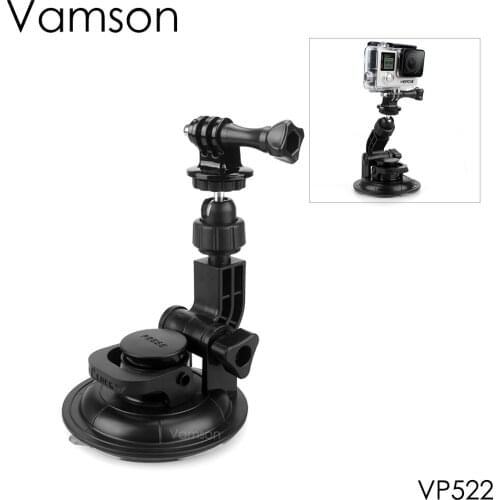 Vamson Action Camera Car Suction Cup for gopro accessories Hero7/6/5/4 Black Car Windshield Suction Cup for Xiaomi Yi -VP522