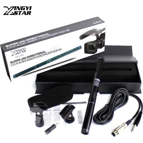 SV200 Professional Wired Shotgun Studio Interview Microphone Condenser Mic Recored For Canon Nikon Sony Camera DSLR DV Camcorder