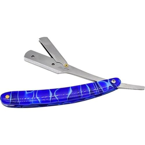 Straight Razor Handle Classic Safety Barber Straight Razor Fit Half Piece Double Edge Razor Blade