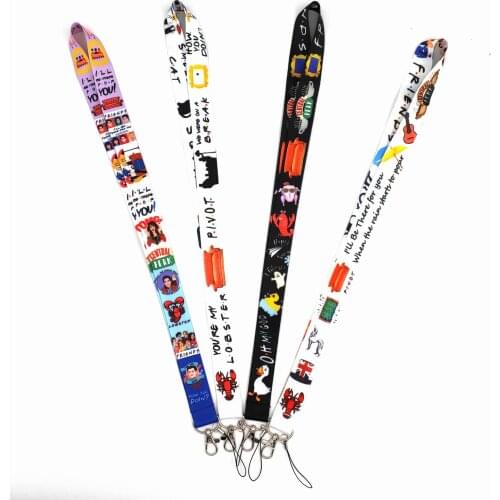 Animated cartoon mobile phone lanyard sling keychain sling work permit sling student ID neck strap