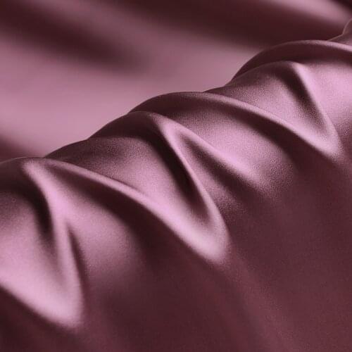 Pure Mulberry Stretch Satin (90% Silk+10% Spandex) 16 19m/m Thick 42.5"( 108cm) 55"(140cm) Charmeuse Women Clothes Silk Fabric