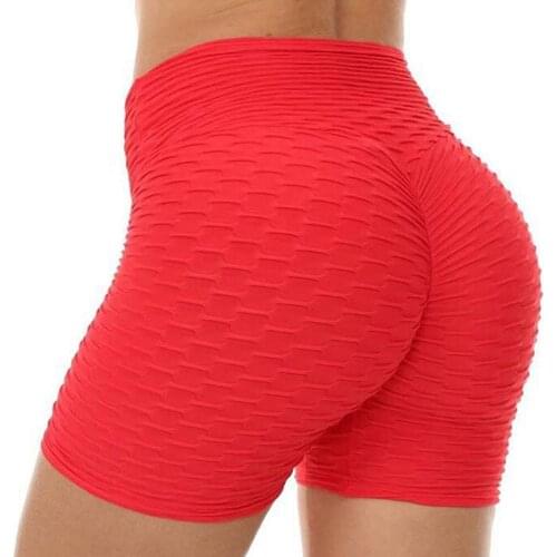 Summer Short Scrunch Gym High Waist Shorts Women Booty Sexy Shorts Femme Stretchy Biker Short Mujer Fold Sport Running Fitness