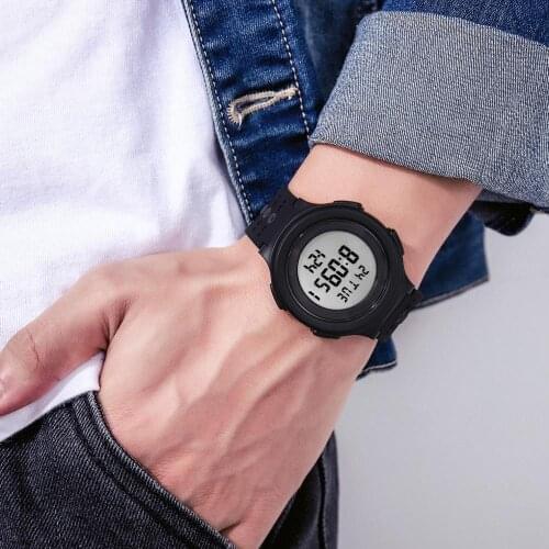 SKMEI 1733 Outdoor Sport Men Digital Watch Countdown 5Bar Waterproof LED Light Women Students Electronic Clock Relogio Dropship