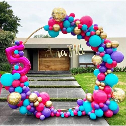 2M Wedding props large iron ring arch background single pole arch flower outside the door lawn wedding flower door shelf