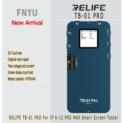 Screen Tester RELIFE TB-01 PRO For IP 6-12 PRO MAX 3D Touch Display Original Color Voltage Current Cellphone Screen Repair Tool