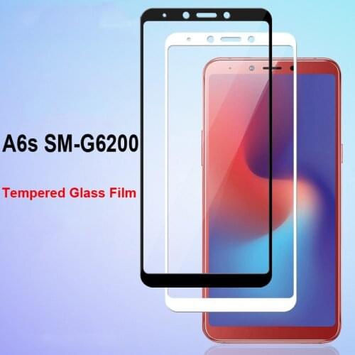 For Samsung Galaxy A6s High Quality Explosion-proof Tempered Glass Full Cover Screen Protector Film White Black Color Glass Film