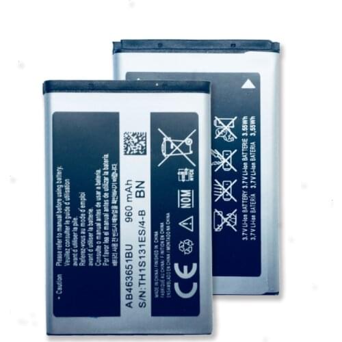 AB463651BU 960mAh Replacemeny Battery For Samsung W559 S5620I S5630C S5560C C3370 C3200 C3518 J808 F339 S5296 C3322 L708E S5610