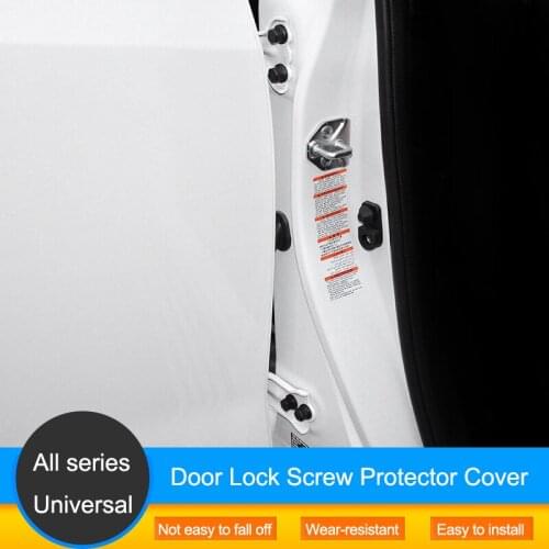 QHCP Car Door Lock Screw Cap Covers Protector ABS Screw Cover 24Pcs Dustproof Anti-rust For Subaru Forester Outback XV Accessory