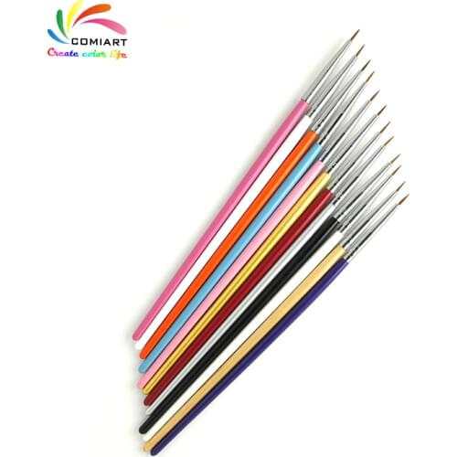 12pcs/lot Polish Brush Set Tool Kit for Playdough Plasticine & Polymer Pottery Clay Sculpture Art Work Tinting