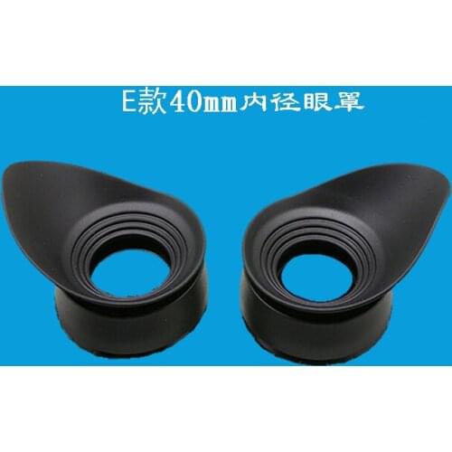 2 pcs 40mm Inner Diameter Bioncular Microscope Eyepiece Rubber Eye Guard Cups for 39-42MM Telescope Stereo Biological Microscope