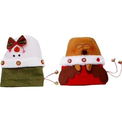 2017 Natal Christmas Gift Candy Bag Santa Claus Snowman Reindeer Candy Bags Box Xmas Noel Decoration Home Party Supplies