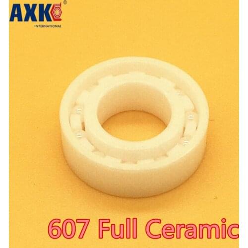 2019 Direct Selling Real Axk 607 Full Ceramic Bearing ( 1 Pc ) 7*19*6 Mm Zro2 Material 607ce All Zirconia Ball Bearings