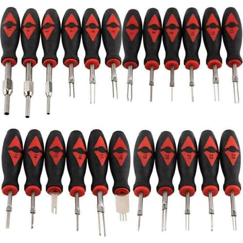 23PCS Disassembly Kit Car Repair Tools Universal Automotive Terminal Release Removal Remover Tool Kit Suit Hand Tool