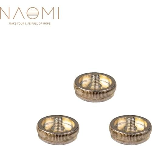 NAOMI 3pcs/ 1set Trumpet Screws Gold plated Steel Screws For Repair Trumpet Replacement Use Wind Instrument Accessories