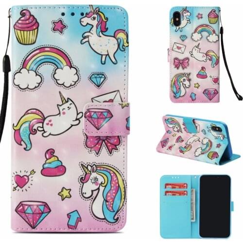 3D Flip Case for iPhone XS MAX Case for iPhone XS iphone XR Case cover Wallet Leather Cover for iphone 8 30pcs DHL freeshipping