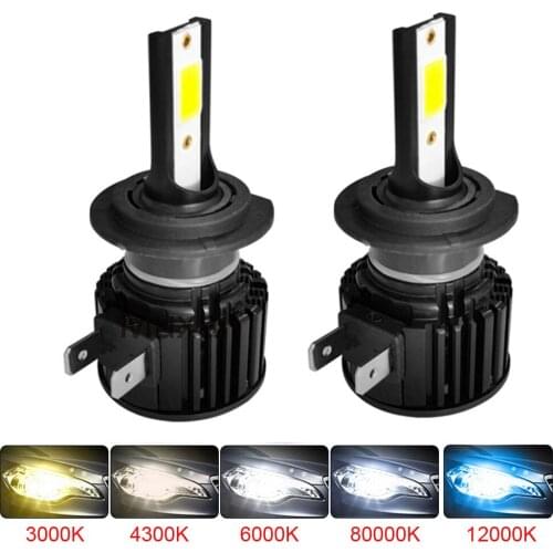 H4 Cob Headlight H7 H11 H1 H3 9005 HB3 9006 HB4 9012 HIR2 H8 H9 H13 9004 9007 4 Side Led Car Headlamp Car Bulb 6500K 12V 24V