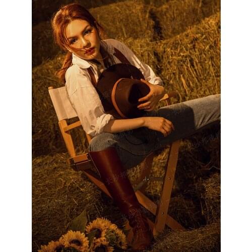 Big Large Plus Size Retro Brown Leather Band Unisex Wool Wide Brim Cowboy Western Hat Cowgirl Funeral Formal Bowler Cap 61CM