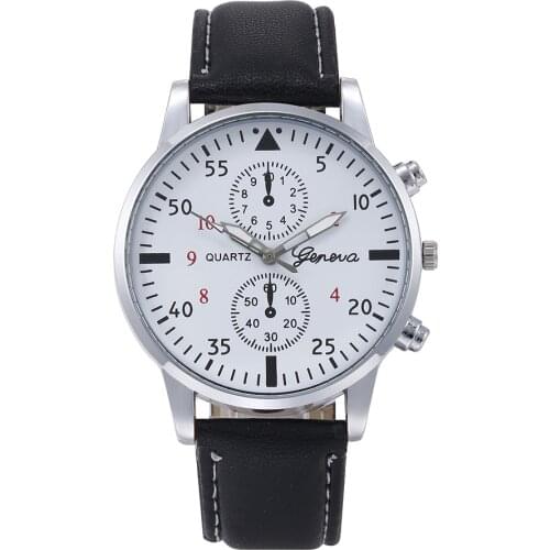 New Fashion Mens Watches Women Luxury Leather Strap Male Quartz Watch High Quality Wristwatch Elegant Men Dress Watch Clock