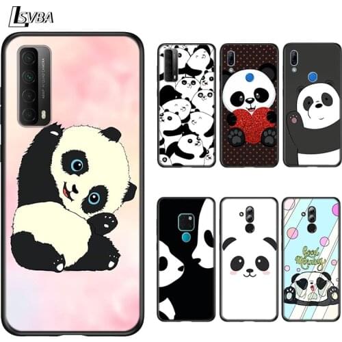 Cute Panda Cartoon For Huawei Mate 40 RS 30 20 20X 10 P Smart 2021 2020 Z S Pro Plus Lite 2019 2018 Phone Case