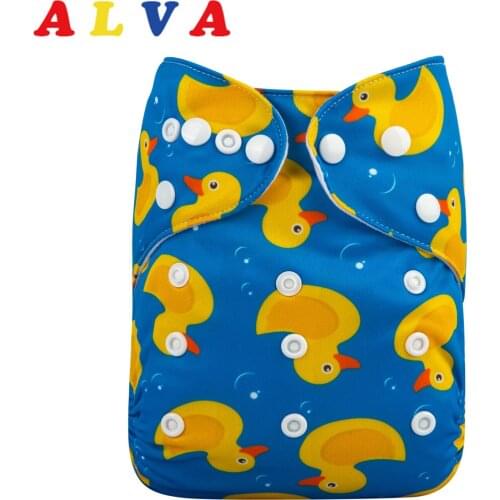Alvababy Baby Pocket Diaper New Designed Cloth Nappies for Baby with Insert