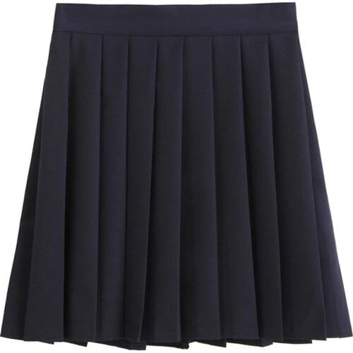 Women JK High School Uniforms Students Girls Harajuku Preppy Style High Waist Plus Size Short Pleated Skirt 5XL