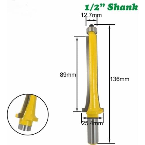 1pc 12mm 1/2" Shank 12.7mm Door & Window Casing Router Bit Case Molding Knife Wood Milling Cutter Woodworking Bit