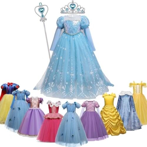 Halloween Costume for Kids Dress for Girls Princess Dress Up Party Vestidos Children Carnival Cosplay Vestidos Halloween Dress