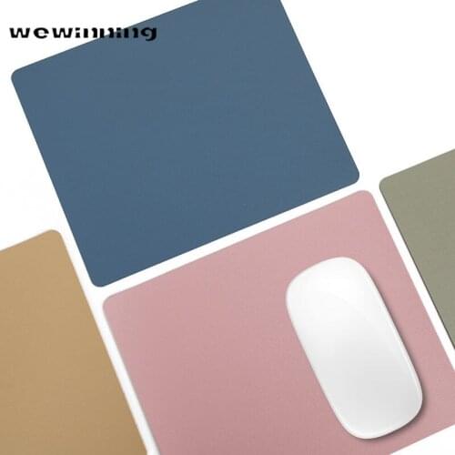 21x25cm Laptop Mouse Mat Deskpad Mouse Pad Mini Waterproof PU Leather Cute Desk Mats Keyboard Desktop Protector Office Supplies