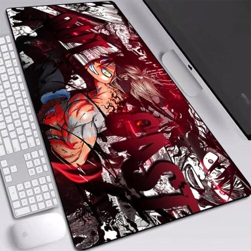 Anime Mat Mousepad Black Clover HD Picture Heat Transfer Waterproof Non-slip Stitched Edges Desktop Speed Pad for Gamer