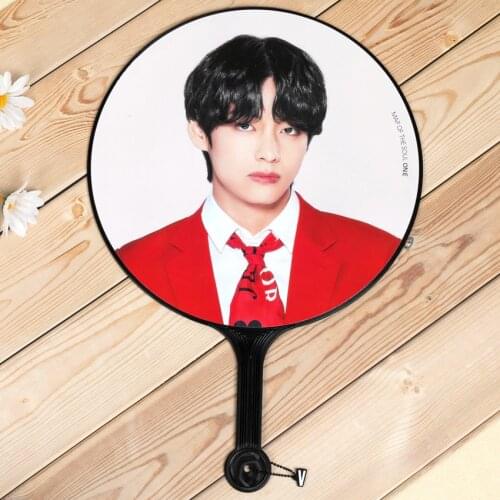Kpop Star Map Of The Soul One Hand Fan RM JHOPE JIN SUGA JIMIN V JUNGKOOK Album Fans Toy Gift 29.5cm