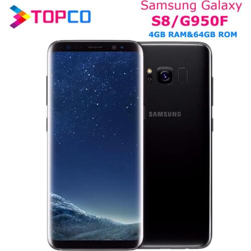 Samsung Galaxy S8 G950F Global Version Original LTE GSM Mobile Phone Octa Core 5.8" 12MP RAM 4GB ROM 64GB Exynos NFC