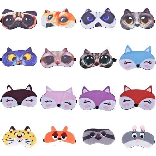 Cartoon Sleep Eye Mask Cute Funny Anime Eye Cover Sleeping Mask Eye Shade Band Blindfolds Sleep Aids Travel Rest Eyepatch