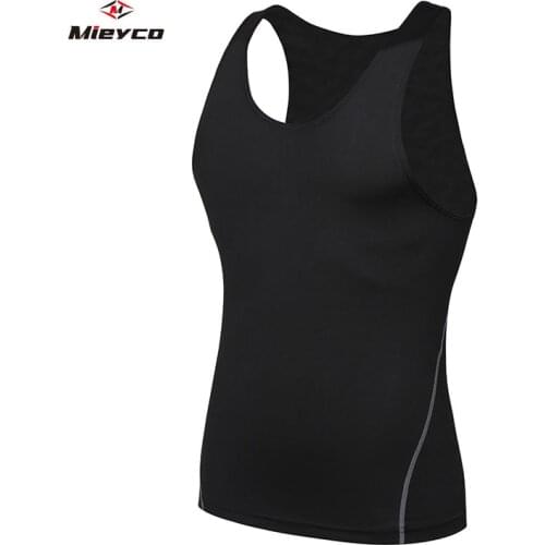 Mieyco Mens Sleeveless Underwear Cycling Vest Base Polyester Quick Dry Sports Running Fitness Undershirts Breathable Active Tops