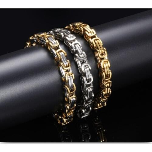 2021 Charm personality Stainless steel mens vintage chain bracelet Crystal from Swarovskis 3 Colors As Fathers day gifts