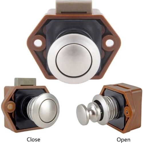 New Diameter 20mm Camper Car Push Lock RV Caravan Boat Drawer Latch Button Locks For Furniture Hardware