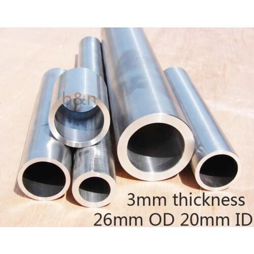 26x20mm 26mm OD 20mm ID 3mm thickness 50cm Gr2 titanium tube TA2 titanium pipelines titanium alloy pipe ti-alloy tube TC4
