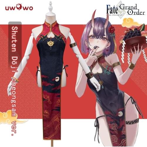 PRE-SALE UWOWO Anime Fate Grand Order/FGO Fanart Cheongsam Ver Shuten Douji Cosplay Costume