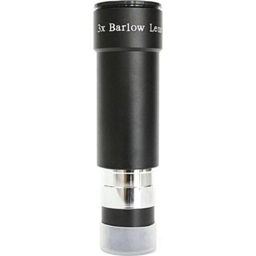 High Precision 1.25" (31.7mm) Long Extender Metal 3X Barlow ED Lens by Magnification Astronomical Telescope Eyepiece Accessories