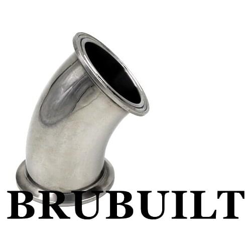 1.5" TC 45 degree Elbow 304 Sanitary Tri-Clover Fittings Connectors Home Brew